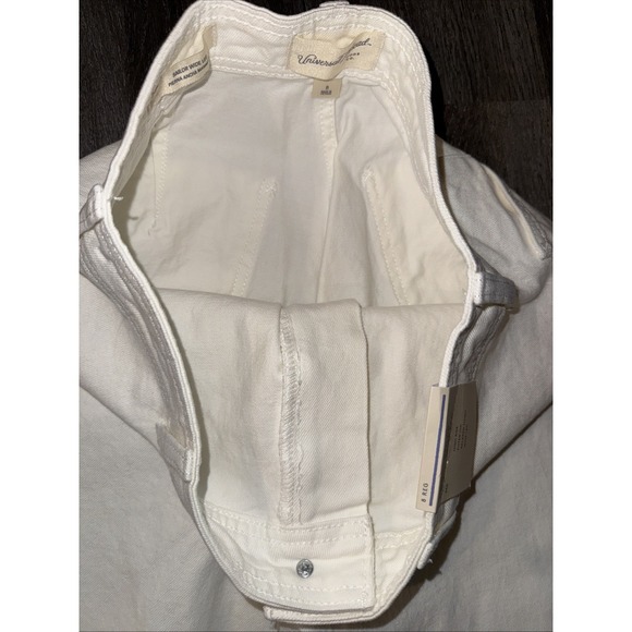 Universal Thread Women's High-Rise Sailor Wide Leg Ankle Jeans in White Size 8 - Picture 9 of 9